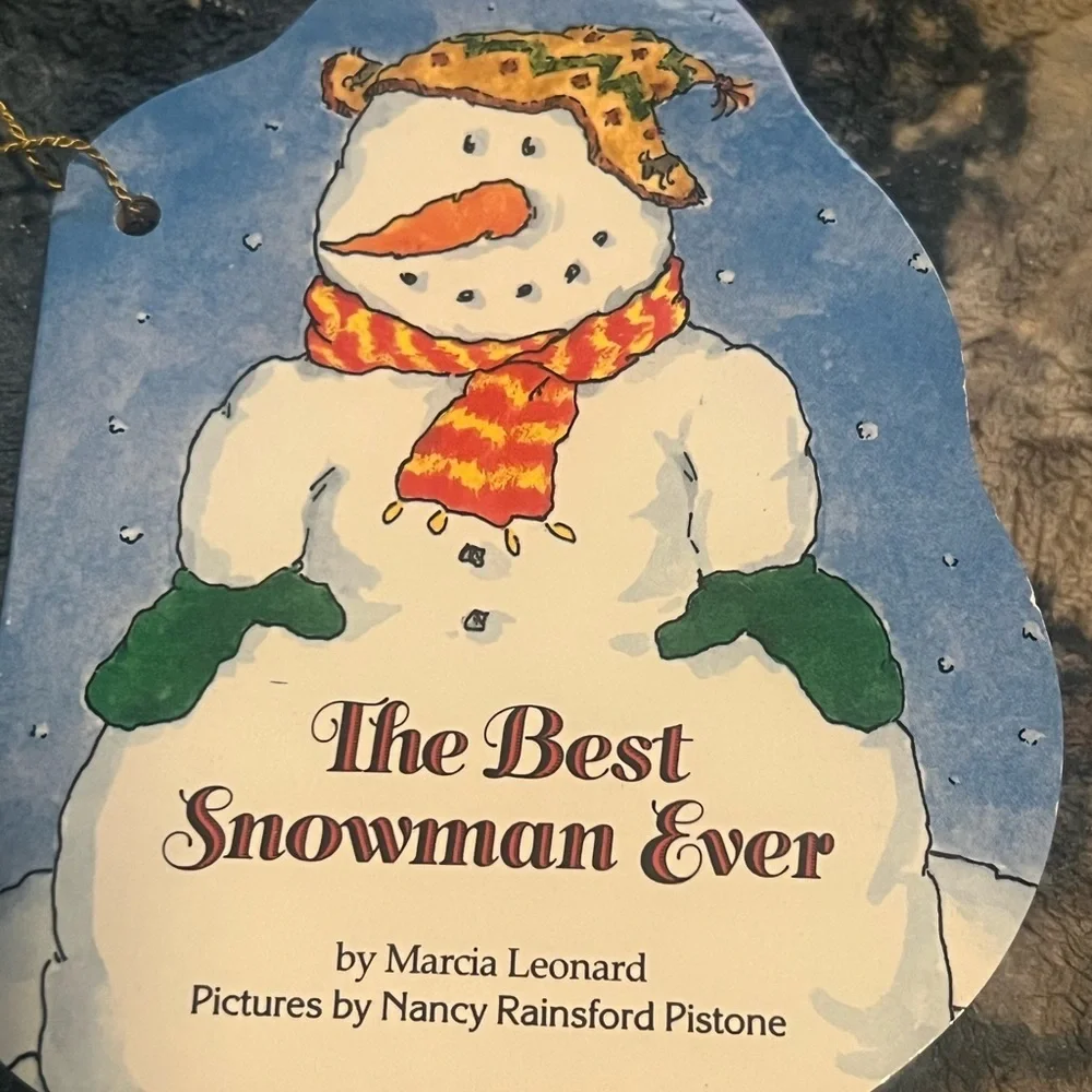 The Best Snowman Ever Christmas Tree Ornament by Vintage Troll Books